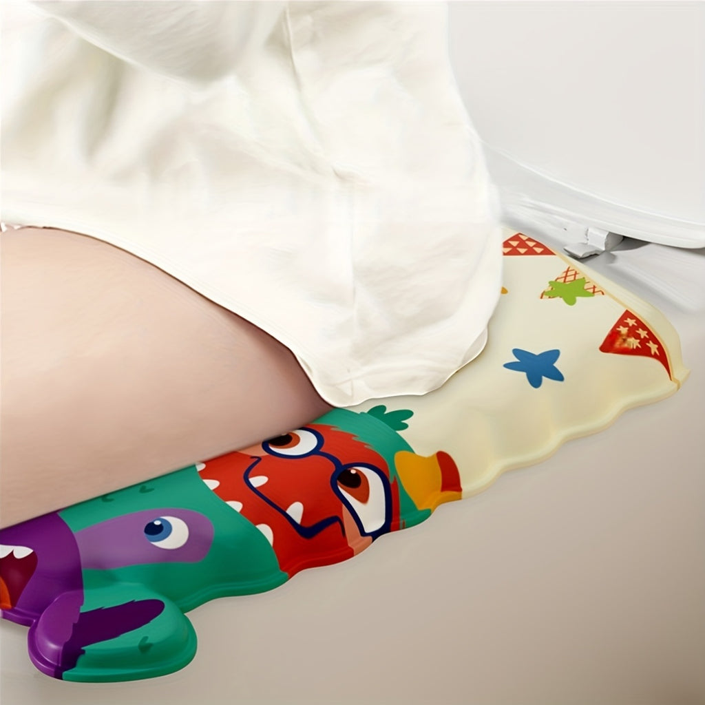 4pcs EVA Toilet Seat Cushion Suitable for - Thickened Warm Winter Bathroom Cover, Washable & Erasable Fit Soft Plastic Toilet Seat with Handle, Warm Butt for &