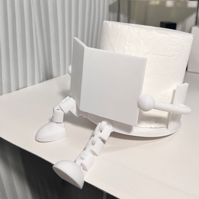 1pc\u002F2pcs Toilet Paper Holder, 3D Printed Unique Toilet Paper Holder, Bathroom Decoration, Adds Fun to Your Bathroom, Home Decoration, Suitable for Office Bathroom, Family Bathroom Or Basically Any Washroom, Great Gift