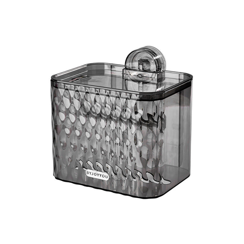 1pc Suction Cup Adhesive Toilet Tissue Box Holder - Waterproof No Drill Installation, Space-Saving Wall-Mounted Bathroom Shelf for Shower, Bathtub, Door - Compatible with Single\u002FDouble Roll Toilets (Plastic, Easy Setup)