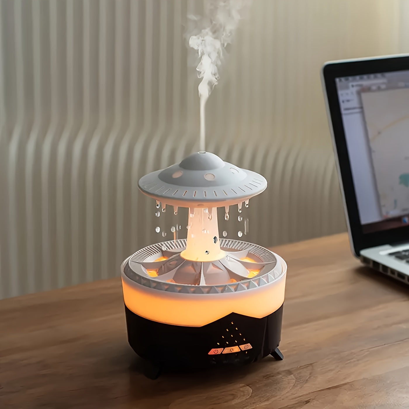 Simulation Water Drop Humidifier, Aroma Diffuser Household Large Capacity Intelligent Spray Atomizer, Suitable for Hotel, Shopping Mall, Restaurant, Business Use, Humidifier for Large Room, Room Humidifier, Air Humidifier