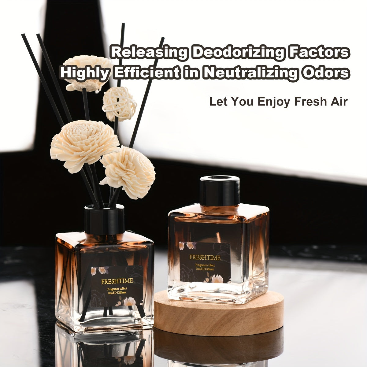 Rattan Fragrance Set Essential Oil Rattan Fragrance Set 5.07oz (150ml), Long-lasting Fragrance for Bathrooms, Bedrooms, Rooms, Decorations, Gifts