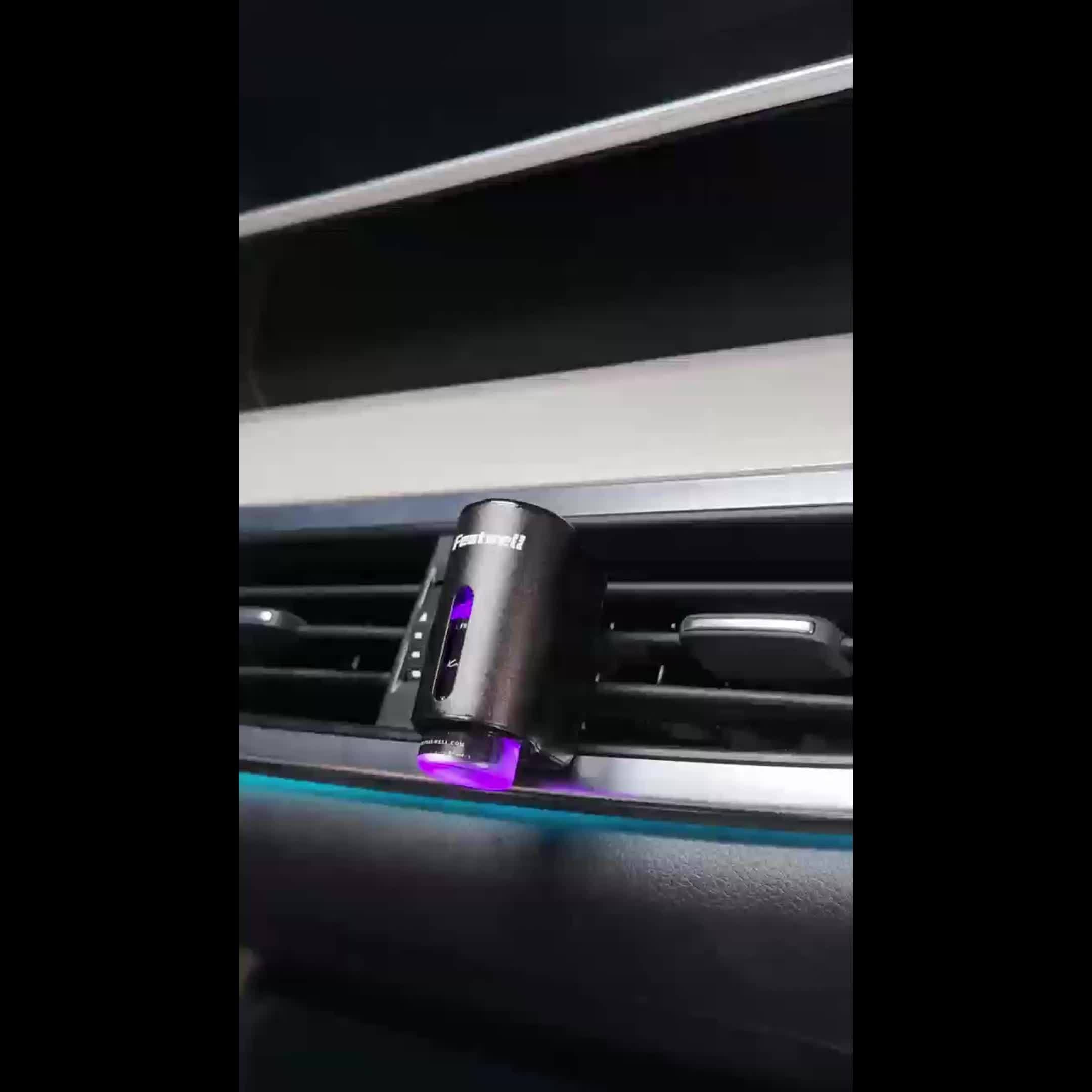 Smart Car Air Aromatherapy Diffuser, Fragrance Car Air fresheners with Three Adjustable, Humidifier Essential Oil Diffuser for Vehicle