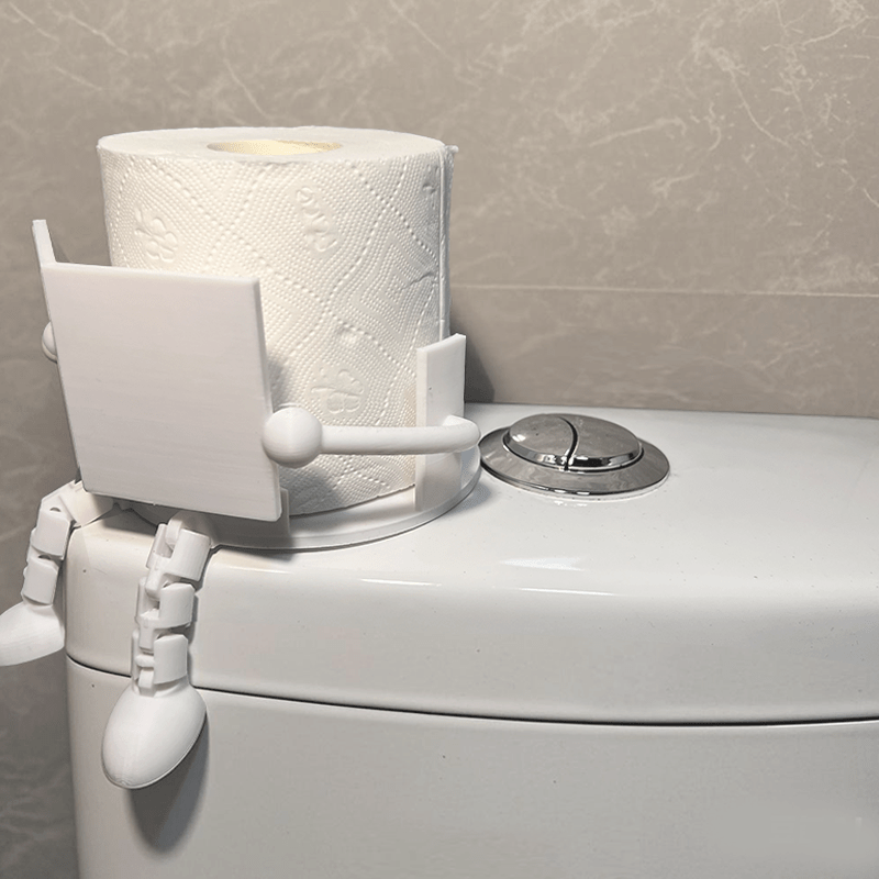 1pc\u002F2pcs Toilet Paper Holder, 3D Printed Unique Toilet Paper Holder, Bathroom Decoration, Adds Fun to Your Bathroom, Home Decoration, Suitable for Office Bathroom, Family Bathroom Or Basically Any Washroom, Great Gift