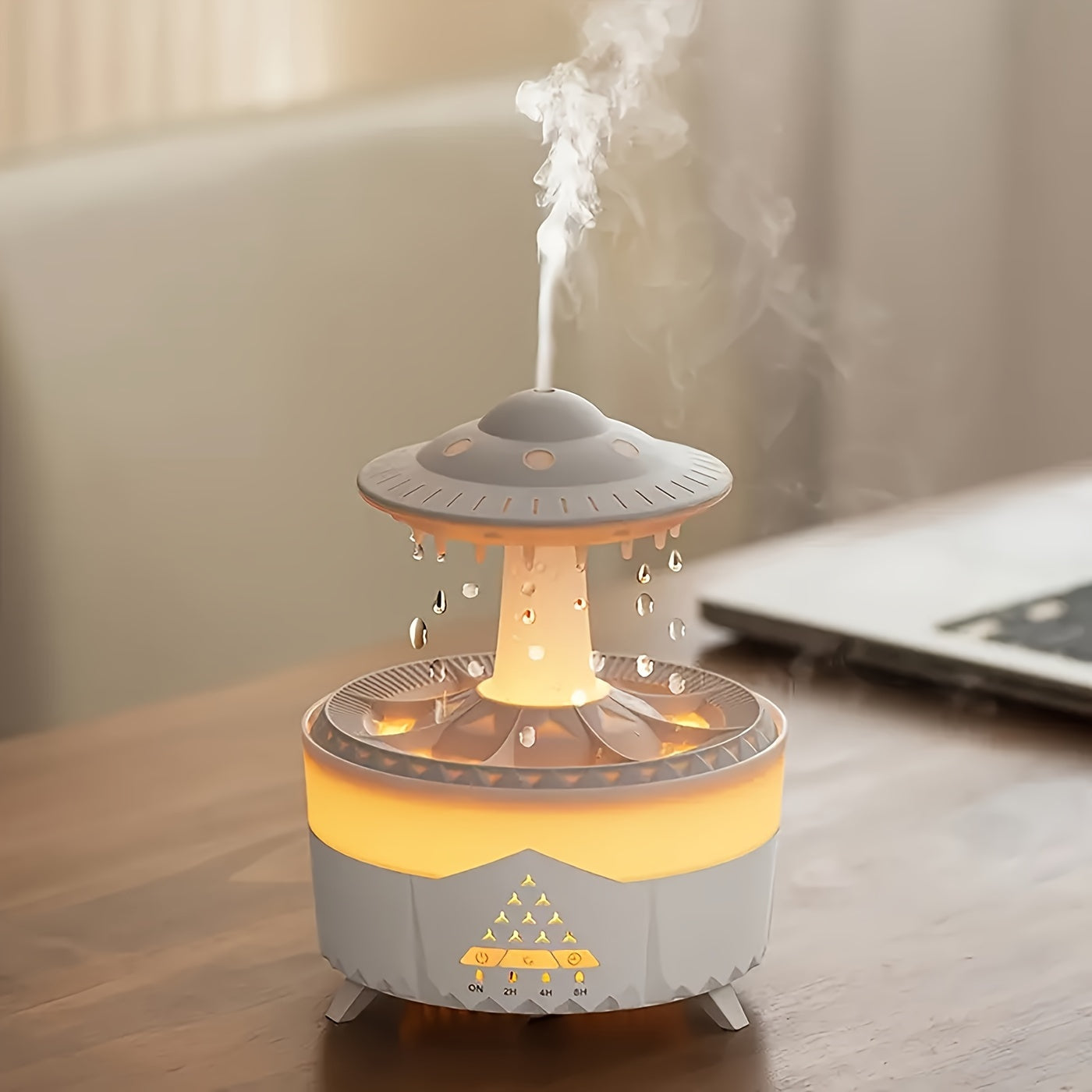 Simulation Water Drop Humidifier, Aroma Diffuser Household Large Capacity Intelligent Spray Atomizer, Suitable for Hotel, Shopping Mall, Restaurant, Business Use, Humidifier for Large Room, Room Humidifier, Air Humidifier