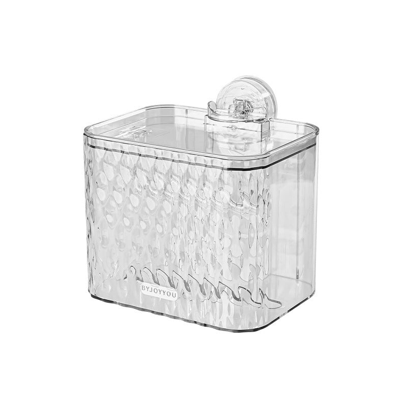 1pc Suction Cup Adhesive Toilet Tissue Box Holder - Waterproof No Drill Installation, Space-Saving Wall-Mounted Bathroom Shelf for Shower, Bathtub, Door - Compatible with Single\u002FDouble Roll Toilets (Plastic, Easy Setup)